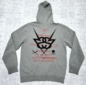  Stussy Battle доступ сотрудничество двойной имя f-ti- тренировочный полный Zip Parker STUSSY BATTLE AXES USA план шар 8682