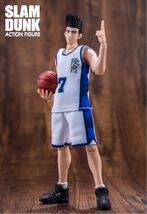 【即納】箱痛み スラムダンク 1/10 可動フィギュア 仙道彰 7号 白ユニフォーム 陵南 SLAMDUNK ACTION FIGURE 非s.h.figuarts figma _画像5