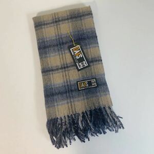 未使用品 DAKS ウール100% カシミヤ入り マフラー チェックマフラー ENGLAND B