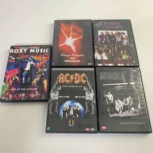 音楽 洋楽 ライブ DVD 5枚セット まとめて メタリカ AC/DC ロキシーミュージック DEEP PURPLE バンド ロック メタル 韓国版