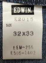 即決【EDWIN エドウィン】E-FUNCTION E2015 約84cm アメカジ ストレート 立体裁断_画像9