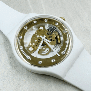 1円～！【未使用・展示処分品】　swatch/スウォッチ　腕時計　SPARKLING CIRCLE　SUNRAY GLAM　SUOZ148　クォーツ　41mm　スイス製