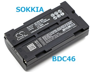 SOKKIA ソキア SET230R 対応測量機器バッテリー BDC46 3400mAh