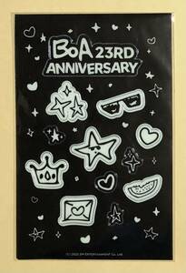 BoA ボア デビュー 23周年 記念 MD シール ステッカー トレカ SM&Store 23th Anniversary MD