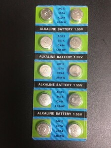 ボタン電池 LR44 10個　アルカリ電池 コイン電池