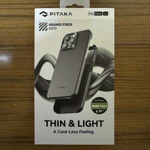PITAKA MagEZ Case 4 600D 黒/グレーツイル柄 iPhone 15 Pro max ケース