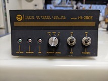 東京ハイパワー　HF リニア　HL-200E　1.8-30MHz ＋13.8V　シャック変更により売却！_画像2