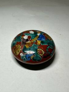 初出し品　九谷焼　香合　木米　色絵　茶道具 ★広島発送★