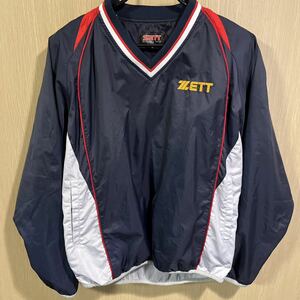 ◆極美品◆ZETT裏地メッシュBESEBALLピステ ネイビー　サイズM