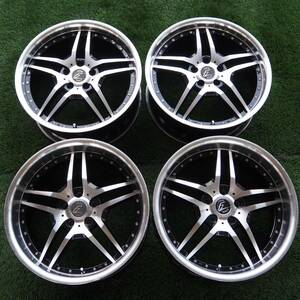 FIRENZE WHEELS 前:19×8.5J＋38 後：19×9.5J＋40 PCD114.3-5H ホイール4本セット★