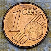 ● 【中古】ユーロセント　アイルランド発行　1ユーロセント　2002年　硬貨　コイン_画像2