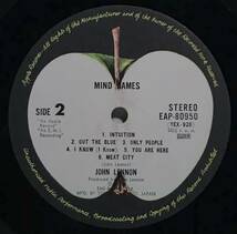 【日LP帯】 ジョンレノン JOHN LENNON ヌートピア宣言 MIND GAMES 1973 国内版 APPLE LPレコード EAP-80950 THE BEATLES ビートルズ 試聴済_画像10