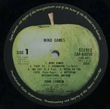 【日LP帯】 ジョンレノン JOHN LENNON ヌートピア宣言 MIND GAMES 1973 国内版 APPLE LPレコード EAP-80950 THE BEATLES ビートルズ 試聴済_画像9