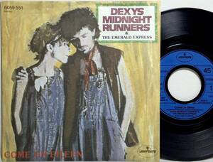 【西独7】 DEXYS MIDNIGHT RUNNERS / COME ON EILEEN / DUBIOUS / 1982 西ドイツ盤 7インチシングルレコード EP 45 検盤 試聴済