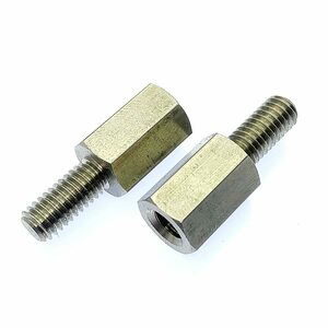 ステンレス 六角 つなぎ スペーサー オネジ-メネジ 2個入 M6 x 長さ15mm