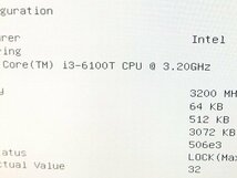 ■○ EPSON Endeavor ST180E-EM6 Core i3 6100T 3.20GHz/小型/メモリ 4GB/SSD 512GB/OS無しBIOS起動確認済み_画像2