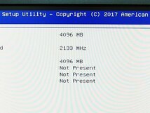 ■○ NEC iStorage NS100Tg NF8100-224Y Pentium G4400 3300MHz/HDD 2TB×2/RAM 4GB/BIOS起動確認BIOS起動確認_画像5