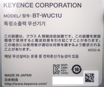 ☆2台入荷 KEYENCE BT-W100シリーズ用通信ユニット (USBタイプ) BT-WUC1U 【美品】No.19_画像6