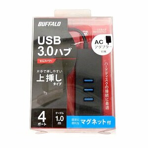 ◇＃ 【美品】 BUFFALO/バッファロー 4ポートセルフパワーUSB3.0ハブ BSH4A310U3BK ACアダプター付属NO.18