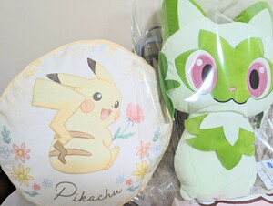 ポケットモンスター　ポケモン　ピカチュウ　ニャオハ　クッション　セット