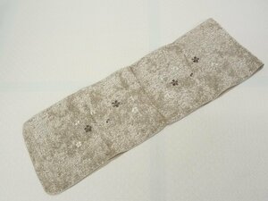 まゆの四季/新品/振袖用/桜花柄/もふもふ/起毛/変わり織帯揚げ11-2アイボリー