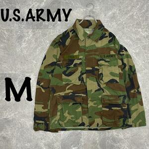 【U.S.ARMY】ミニタリーシャツ（M）迷彩＊アメリカ軍＊ヴィンテージ