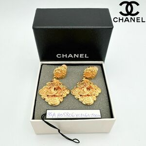 CHANEL シャネル 95A ココマーク シャネル イヤリング ブランドアクセサリー ヴィンテージ ゴールドカラー 希少 ゴージャス