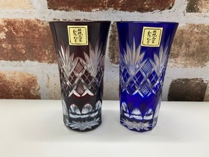 江戸切子 ペアグラス 伝統工芸品 
