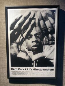 JAY Z ジェイジー hip hop A4 ポスター 額付き 送料込 90s rap