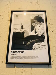 SEX PISTOLS SID VICIOUS A4 ポスター 額付 セックスピストルズ シド Ⅱ