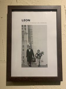 LEON 映画 レオン ジャン・レノ B5 ポスター 額付き 送料込