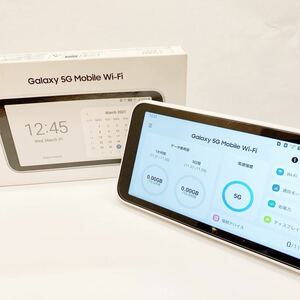 ◆1円スタート！◆Galaxy 5G Mobile Wi-Fi SCR01 ホワイト ギャラクシー ルーター モバイル TypeC コンピュータ 電子機器 携帯 WiFi スマホ