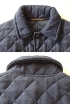 Traditional Weatherwear トラディショナルウェザーウェア　ウールキルティングジャケット　藍色　紺色　3_画像4