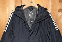 送料無料 特価即決【未使用】 adidas ★ 3-STRIPES INSULATION COAT ロングコート (O/XL) ★ アディダス CZ0622 ベンチコート 中綿 保温_画像8