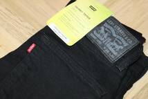 送料無料 即決 【未使用】 LEVI'S ★ SKINNY TAPER ブラックデニム (W28/L30) ★ リーバイス ストレッチ 84558-0034 スキニー テーパード_画像7