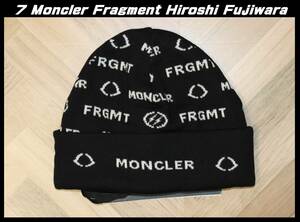 送料無料 即決【未使用/本物】 MONCLER GENIUS ★ 7 MONCLER FRAGMENT HIROSHI FUJIWARA ニットキャップ ★ モンクレール フラグメント