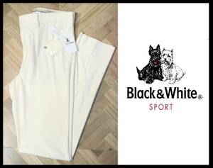 送料無料 特価即決【未使用】 Black&white ★ 秋冬モデル 起毛素材 ストレッチパンツ 92cm ★ ブラック&ホワイト 定価3万800円 BGF5009ED