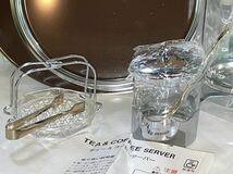 SILVIA ◆ ティーサーバーセット◆TEA & COFFEE SERVER ティー&コーヒーサーバー【サーバー・ポット・レモン皿・カトラリー・トレー】_画像5