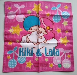 ◆2004♪ レア♪【Kiki＆ LaLa キキララ 綿ハンカチ】 ◆さくらんぼ 未使用