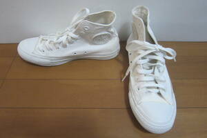 CONVERSE コンバース ALL STAR オールスター 1CJ965 HI ハイカットスニーカー 白×デザイン画 25㎝ O2311A