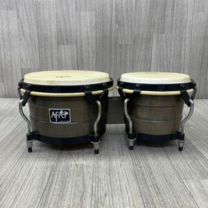 C-1004 Afro アフロ PERCUSSION パーカッション ボンゴ 打楽器 現状品