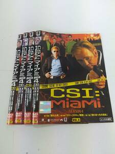 Y9 04383 CSI:MiaMi SEASON4 6～9巻 (1～5巻欠け)計4巻 デヴィッド・カルーソ DVD 送料無料 レンタル専用 吹替有 ジャケットに日焼け