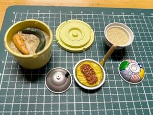 リーメント お母さんの台所　２．カツ丼＆ぬか漬け　　難あり 欠品あり　ドールハウス ミニチュア 送料無料