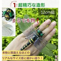 超リアル　おにやんま／オニヤンマ キャンプ 虫除け 害虫 虫刺され 防虫　害虫駆除君　キャンプ野外活動用　12cm ／2個_画像4