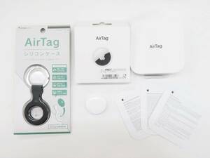 Apple アップル　Air Tag エアタグ　MX532ZP/A　シリコンケース付　中古品　未確認　ジャンク　保証なし