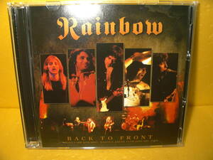 【2CD】RAINBOW「BACK TO FRONT」