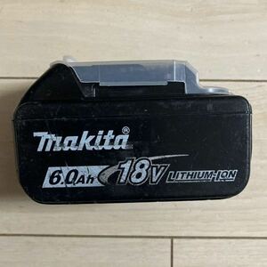 makita 18V 6.0Ah リチウム バッテリー BL1860B 動作品 蓄電池 LITHIUM ION 電動工具 マキタ 送料無料