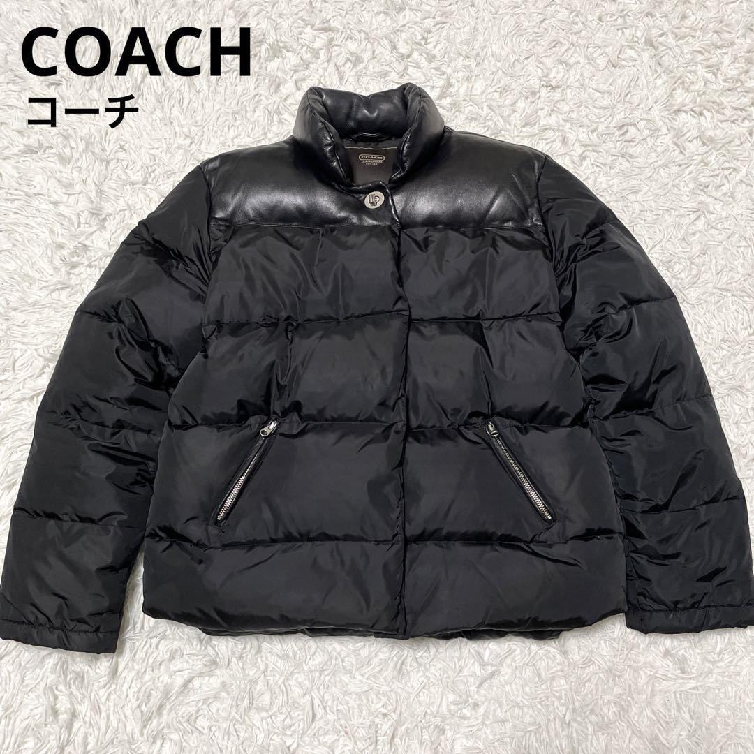 Yahoo!オークション -「coach レザージャケット」(ダウンジャケット 