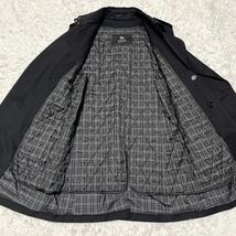 バーバリーブラックレーベル 【希少L 人気モデル】BURBERRY BLACK LABEL トレンチコート キルティングライナー コットン 黒 ブラック L_画像3