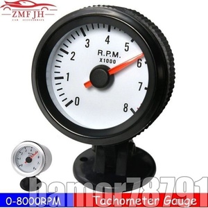  special price *52mm automobile auto motor octopus gauge meter tachometer 0~8000rpm 12V blue LED 1-8 cylinder 2 -inch 